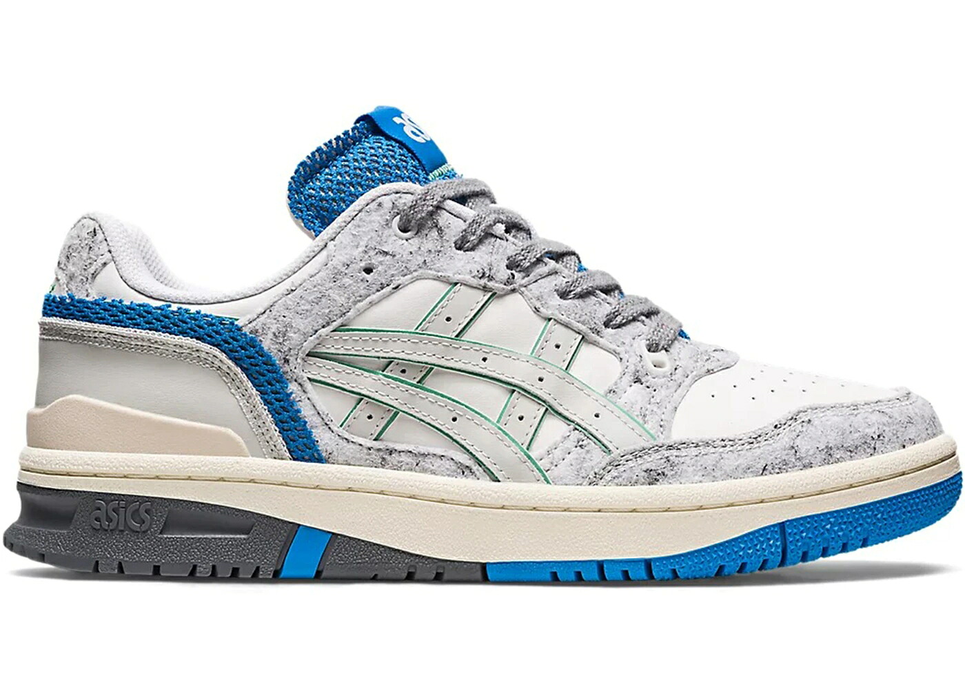 アシックス 白色 ホワイト 青色 ブルー 2.0 スニーカー メンズ ASICS EX89 SHIGEN / WHITE DOLPHIN BLUE|スニケス