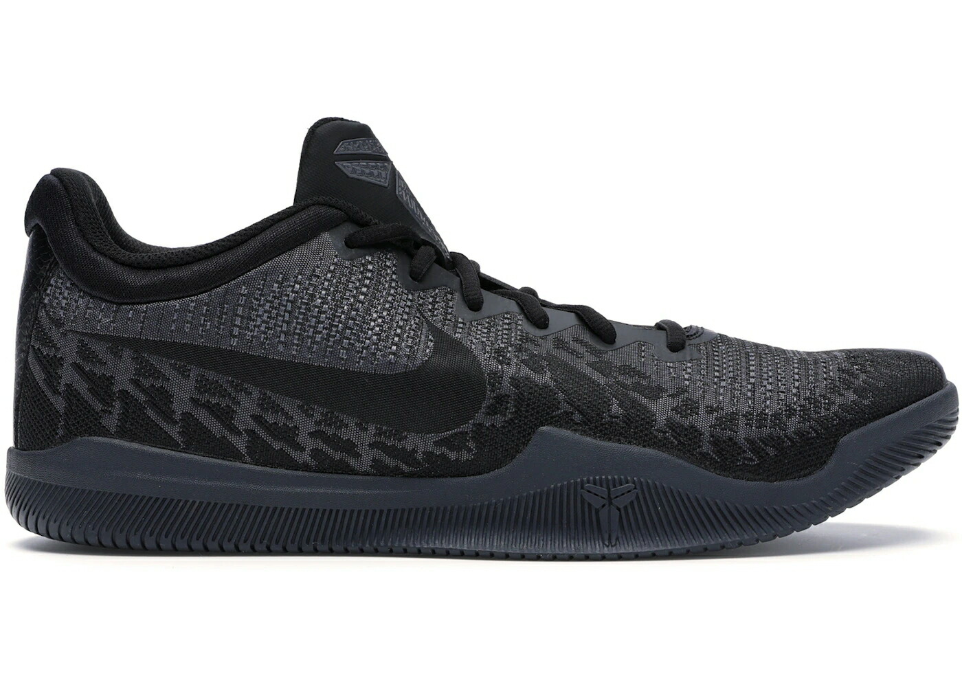 ナイキ マンバ 黒色 ブラック 灰色 グレー クール スニーカー メンズ NIKE MAMBA RAGE BLACK / BLACK DARK GREY COOL GREY BLACK