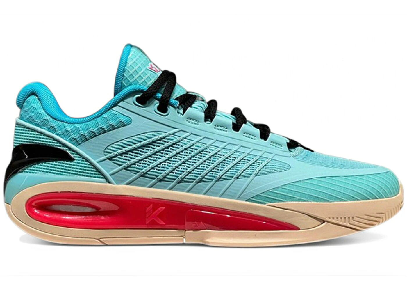 アクア 赤 レッド ベージュ スニーカー メンズ ANTA KLAY THOMPSON KT10 LOW THE BAHAMAS / AQUA RED BEIGE|スニケス