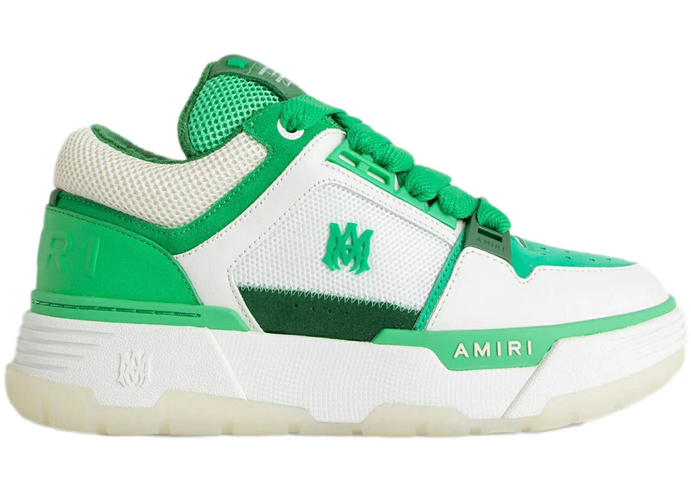 アミリ 白色 ホワイト 緑 グリーン スニーカー メンズ AMIRI MA-1 WHITE GREEN / WHITE GREEN