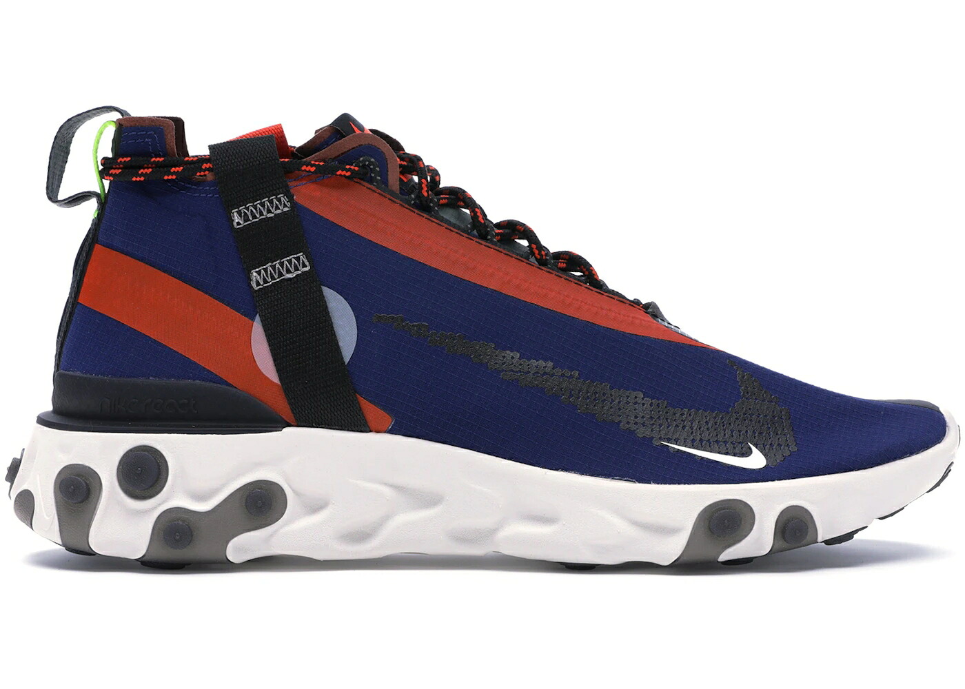 ナイキ リアクト ミッド 青み 青色 野球クラブ 橙 オレンジ色 黒いこと 黒いこと スニーカー メンズ NIKE REACT RUNNER MID WR ISPA BLUE VOID TEAM ORANGE / BLUE VOID BLACK TEAM ORANGE