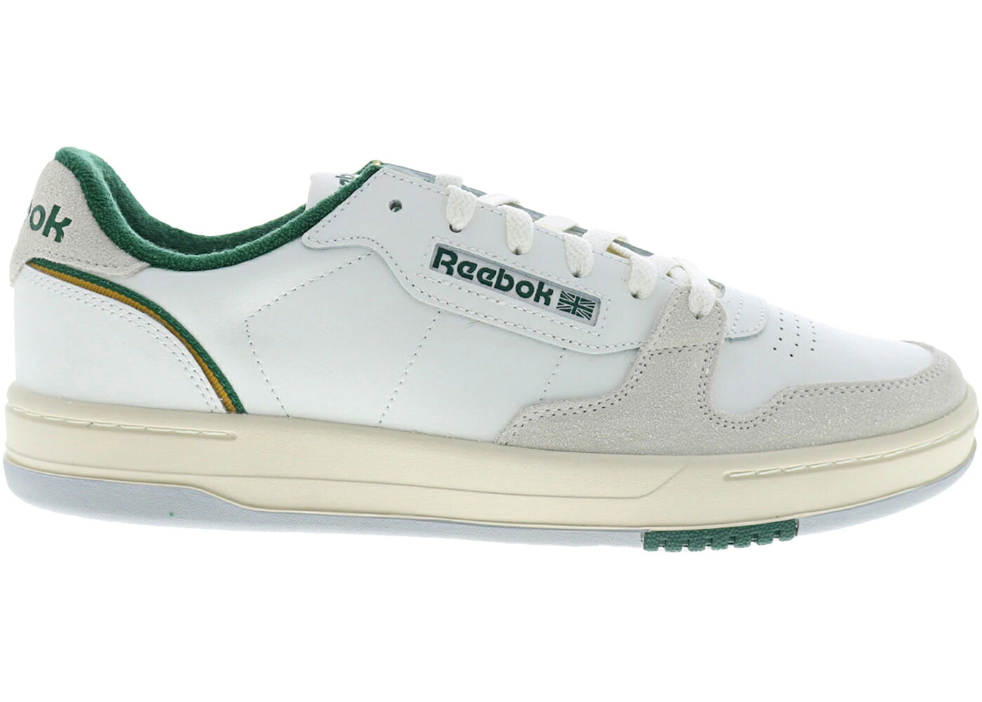 リーボック フェイズ コート 緑 グリーン スニーカー メンズ REEBOK PHASE COURT CHALK DARK GREEN / CHALK PAPERWHITE DARK GREEN|スニケス
