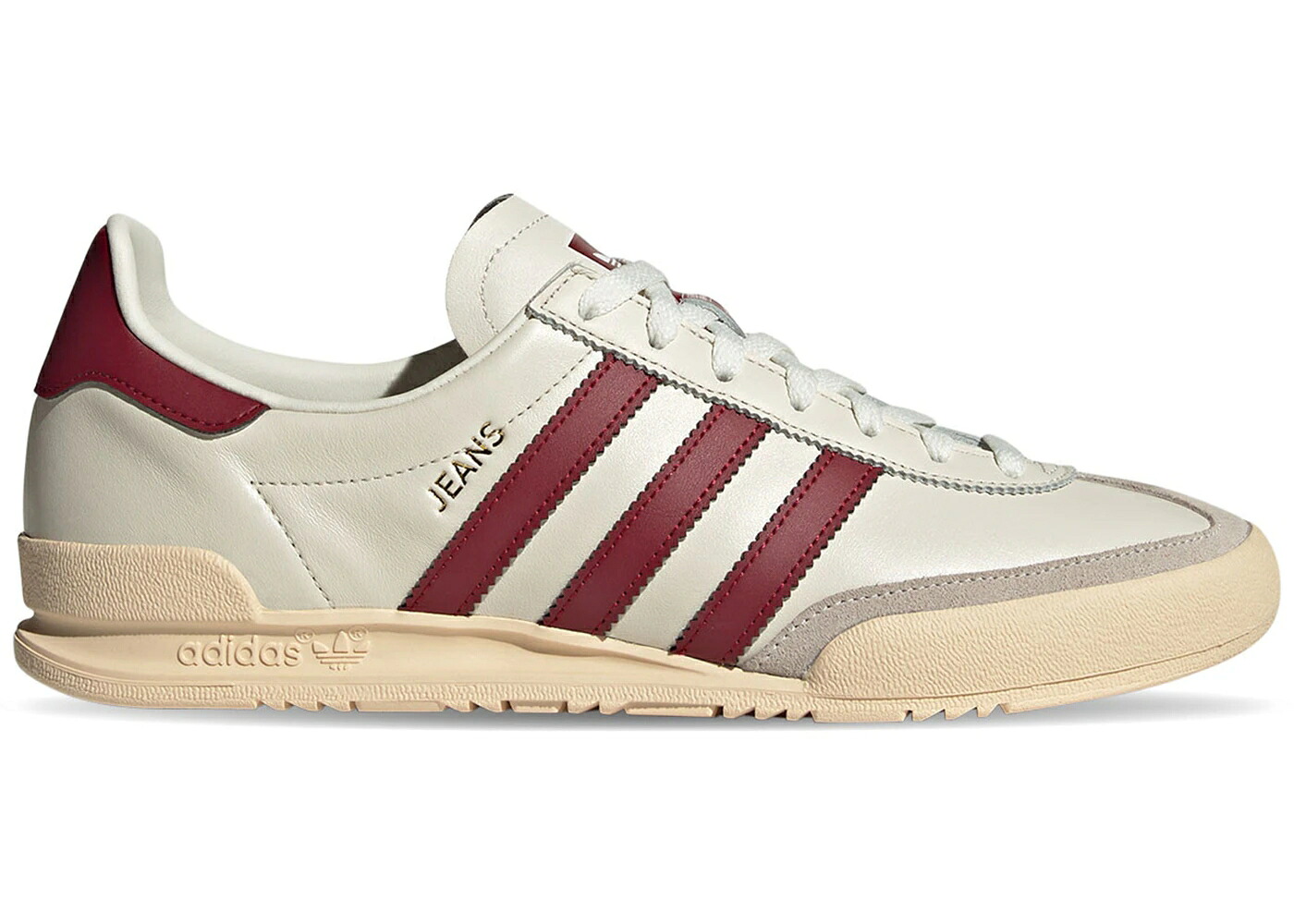 アディダス デニム 白いこと 白いこと ブドウ酒色 バーガンディー 砂色 砂子 スニーカー メンズ ADIDAS JEANS CHALK WHITE COLLEGIATE BURGUNDY / CHALK WHITE SAND STRATA