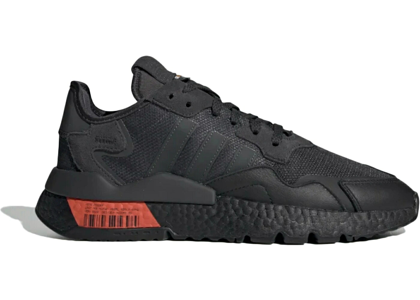 アディダス ジョガーパンツ コア 黒色 ブラック カーボン 赤 レッド スニーカー メンズ ADIDAS NITE JOGGER CORE BLACK CARBON HI RES / CORE BLACK CARBON HI RES RED