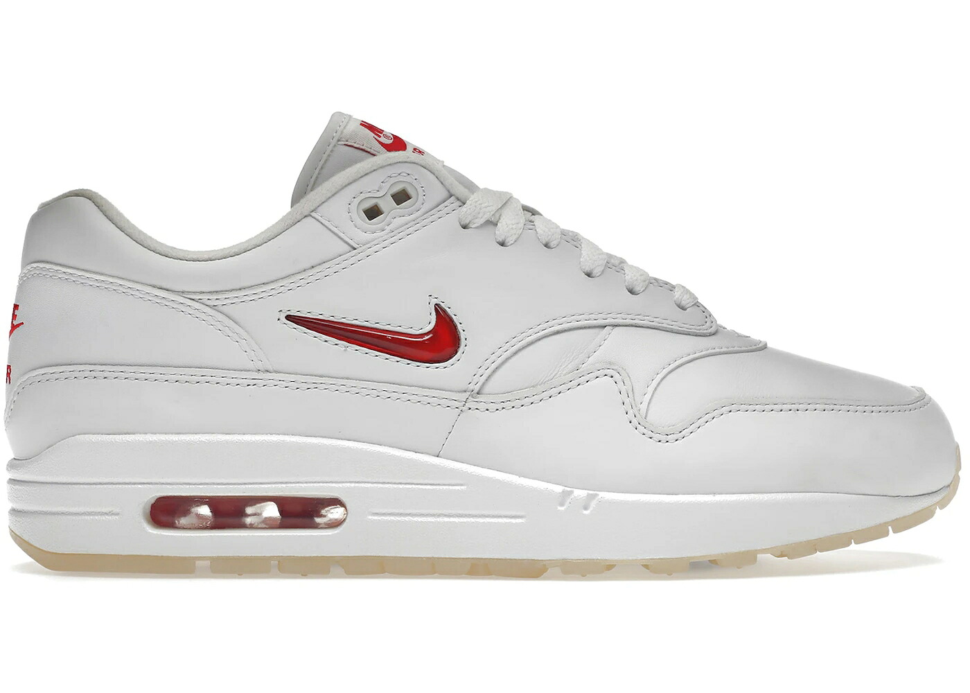 ナイキ マックス 白いこと 白いこと 赤 赤いこと 大気圏マックス スニーカー メンズ NIKE AIR MAX 1 JEWEL RARE RUBY / WHITE UNIVERSITY RED UNIVERSITY
