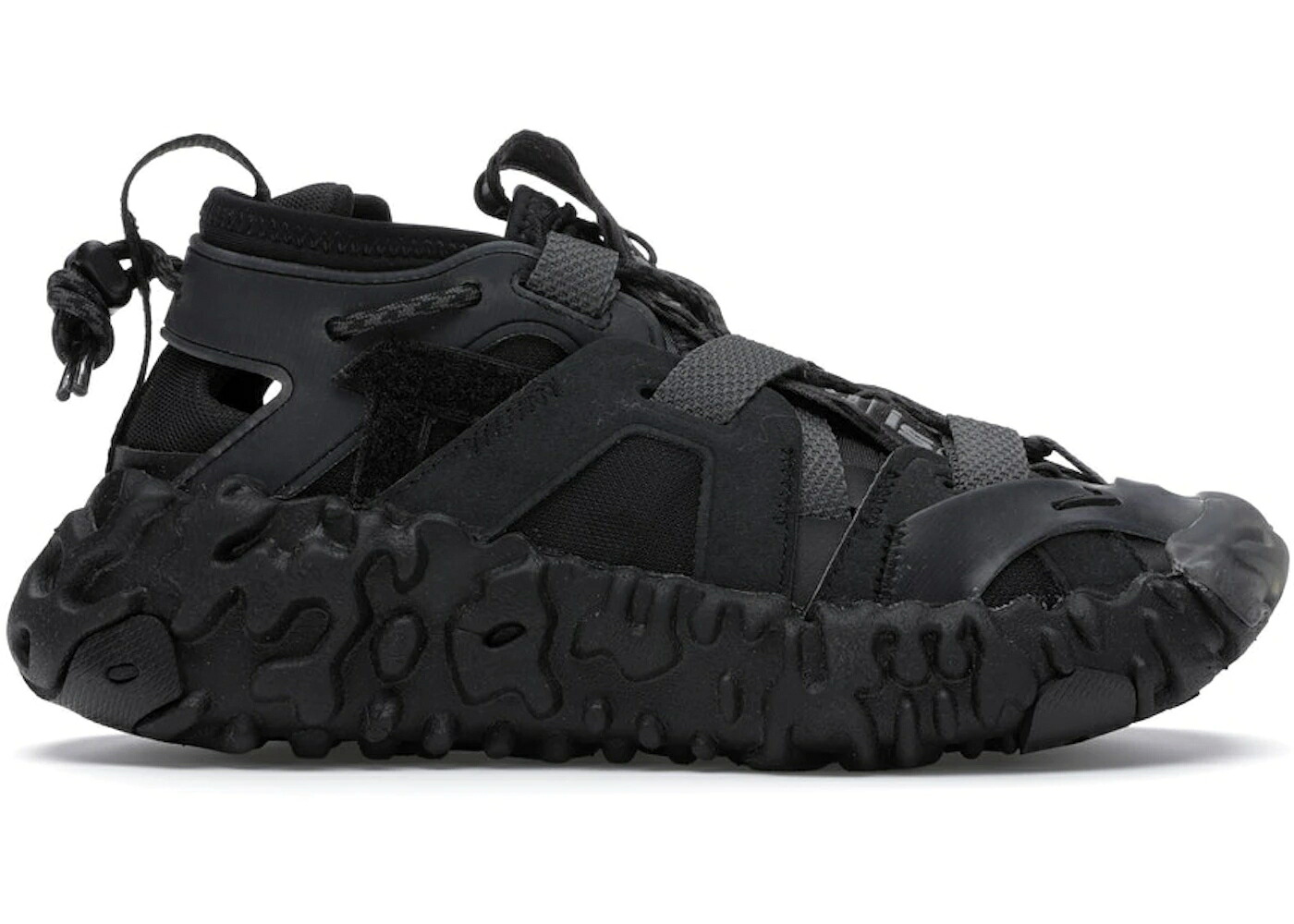 ナイキ 黒色 ブラック スニーカー メンズ NIKE ISPA OVERREACT SANDAL BLACK / BLACK ANTHRACITE BLACK