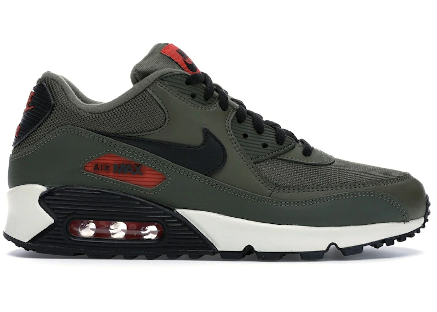 ナイキ マックス オリーブ 黒色 ブラック チーム 橙 オレンジ エアマックス スニーカー メンズ NIKE AIR MAX 90 MEDIUM OLIVE BLACK TEAM ORANGE / MEDIUM OLIVE BLACK TEAM ORANGE