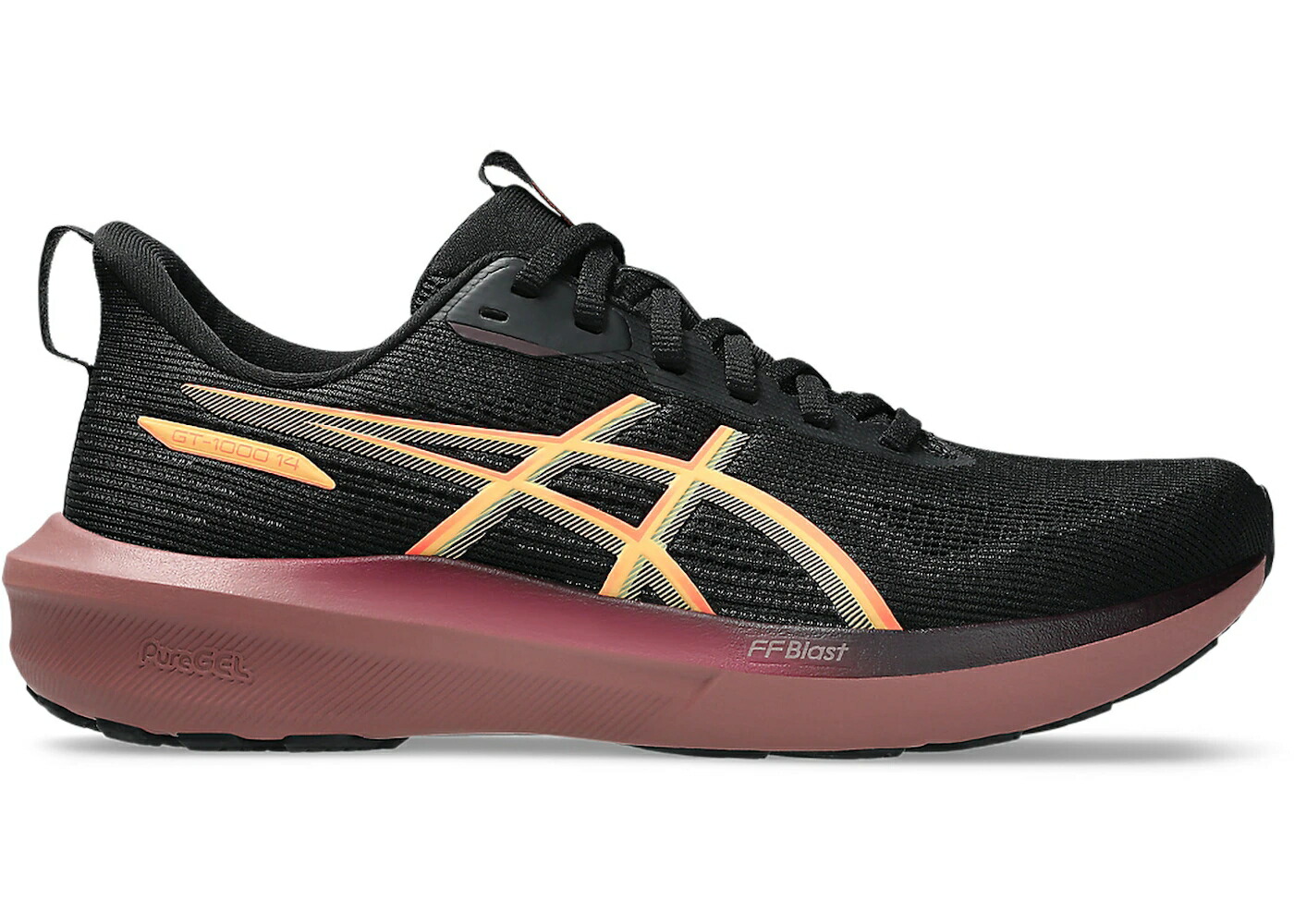 アシックス 黒色 ブラック WOMEN スニーカー レディース ASICS GT-1000 14 BLACK VIVID CORAL (WOMEN) / BLACK VIVID CORAL