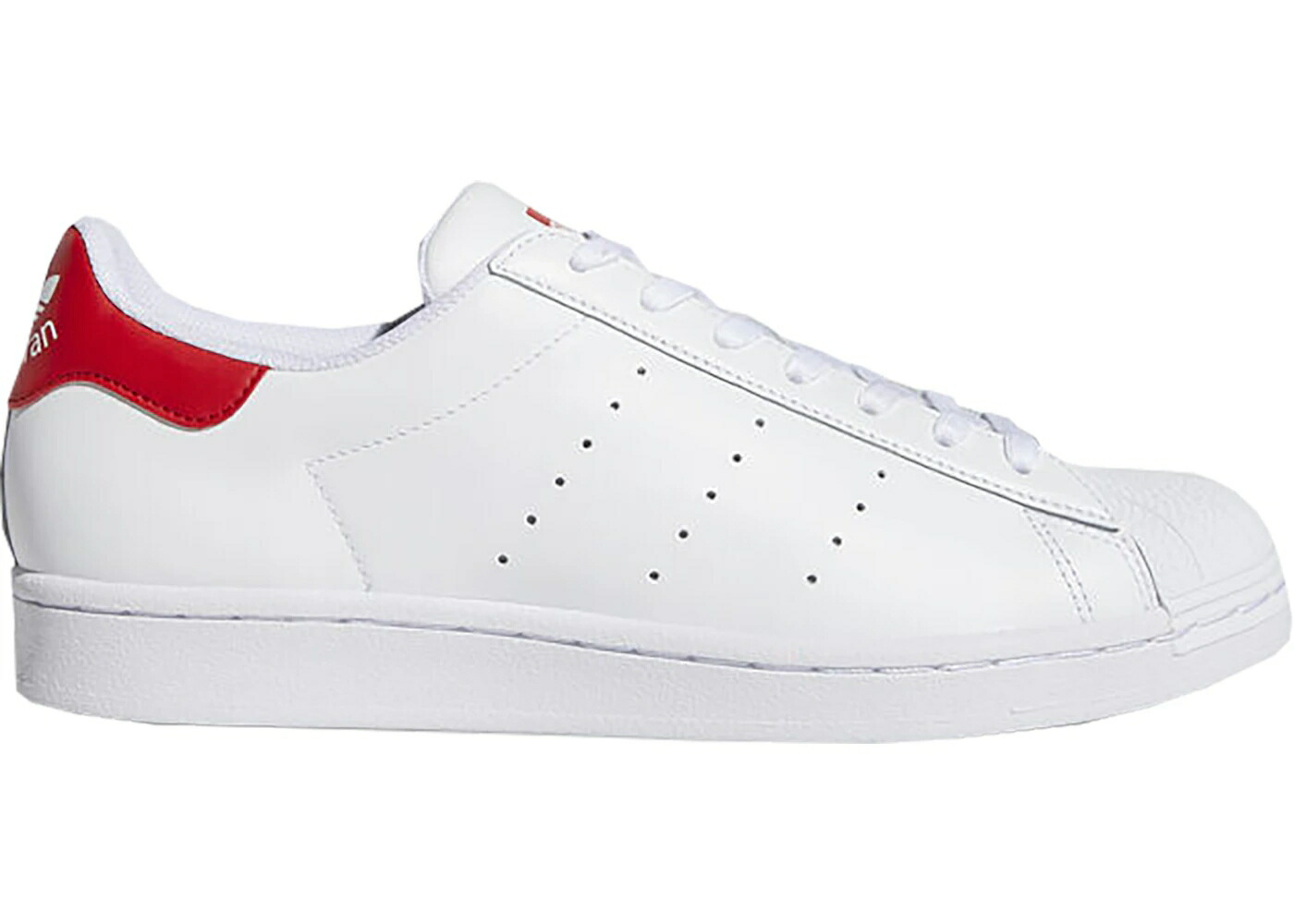 アディダス 白色 ホワイト WOMEN'S スニーカー レディース ADIDAS SUPERSTAN WHITE SCARLET (WOMEN'S) / CLOUD WHITE CLOUD WHITE SCARLET