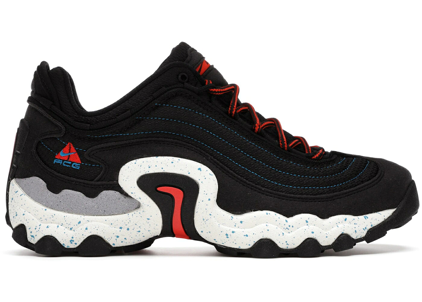 ナイキ 黒色 ブラック 赤 レッド 青色 ブルー スニーカー メンズ NIKE AIR SKARN BLACK HABANERO RED / BLACK HABANERO RED IMPERIAL BLUE