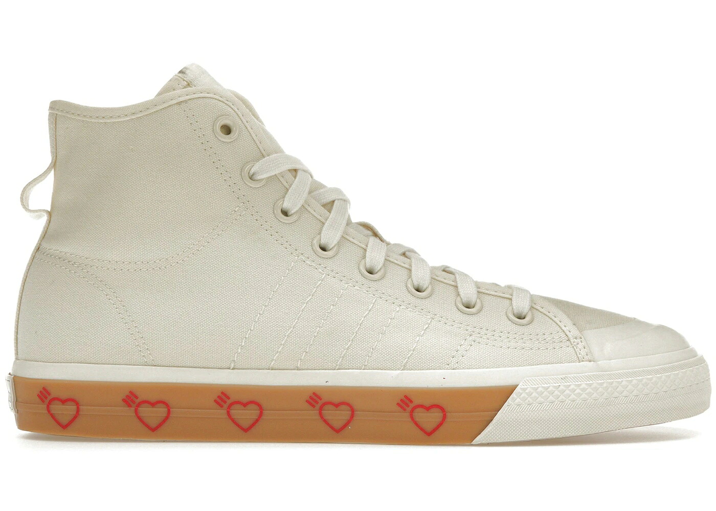 アディダス 白色 ホワイト スニーカー メンズ ADIDAS NIZZA HI HUMAN MADE OFF WHITE / OFF WHITE OFF WHITE OFF WHITE|スニケス