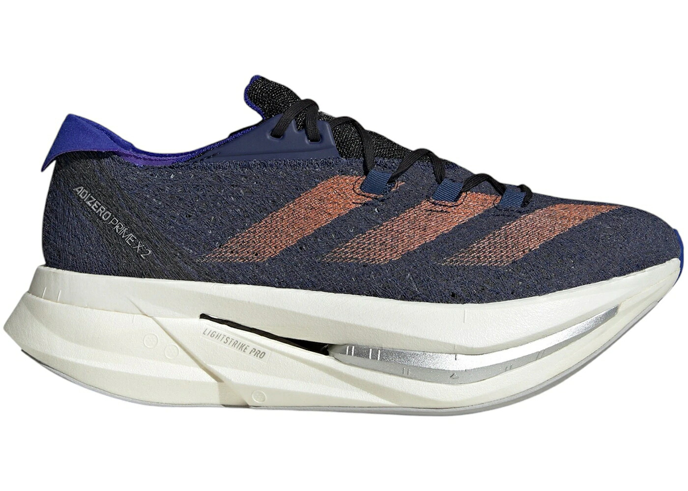 アディダス アディゼロ 青み 青色 差しひびき 橙 オレンジ色 2.0 スニーカー メンズ ADIDAS ADIZERO PRIME X STRUNG DARK BLUE IMPACT ORANGE LUCID / DARK BLUE IMPACT ORANGE LUCID