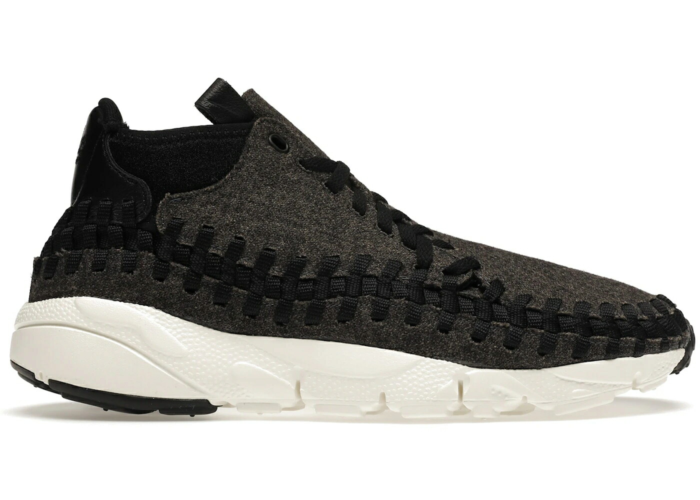 ナイキ ウーブン チャッカ 黒色 ブラック アイボリー スニーカー メンズ NIKE AIR FOOTSCAPE WOVEN CHUKKA SE BLACK/BLACK-IVORY / BLACK BLACK IVORY