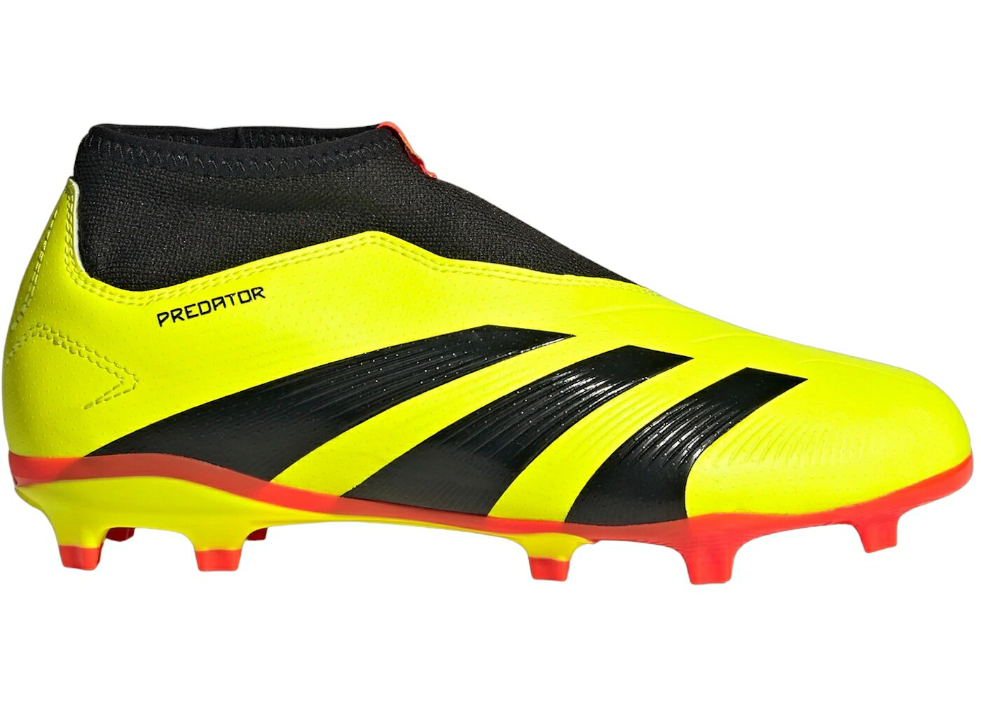 アディダス プレデター チーム 黄色 イエロー コア 黒色 ブラック 赤 レッド ジュニア キッズ ADIDAS PREDATOR 24 LEAGUE LACELESS FG TEAM SOLAR YELLOW CORE BLACK RED (GS) / TEAM SOLAR YELLOW 2 CORE BLACK ベビー