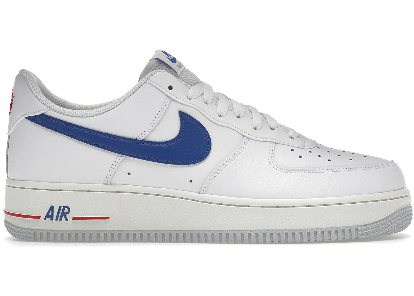ナイキ バスケットボール 白色 ホワイト ゲーム 赤 レッド エアフォース '07 ゲームロイヤル 青 ブルー スニーカー メンズ NIKE AIR FORCE 1 LOW USA BASKETBALL / WHITE GAME ROYAL UNIVERSITY RED|スニケス