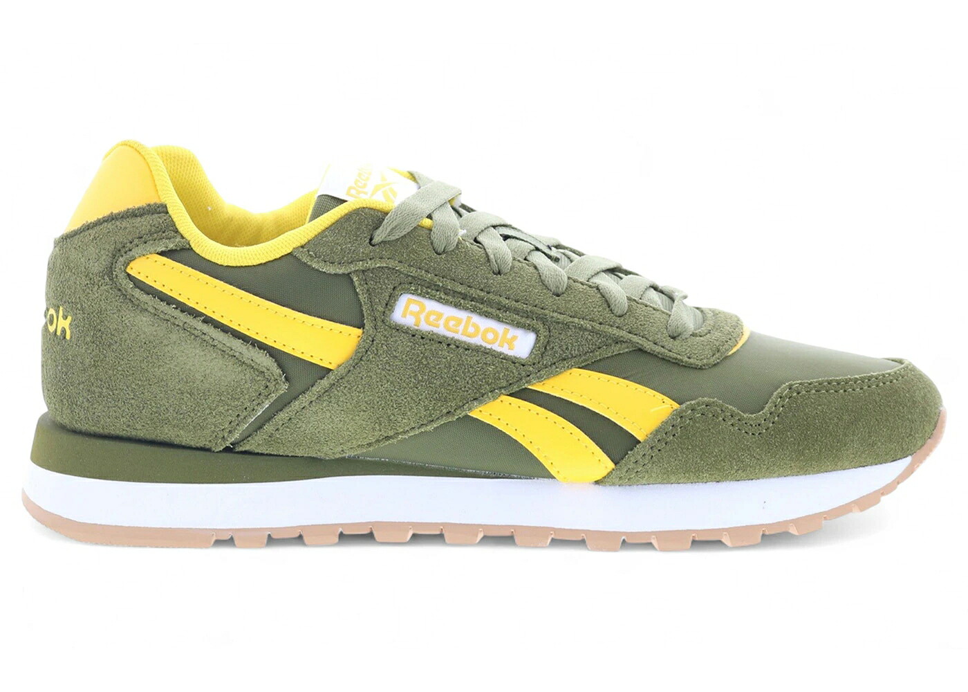 リーボック グライド 緑 グリーン 白色 ホワイト スニーカー メンズ REEBOK GLIDE EARTHY GREEN GOLDEN HAZE WHITE / EARTHY GREEN GOLDEN HAZE WHITE
