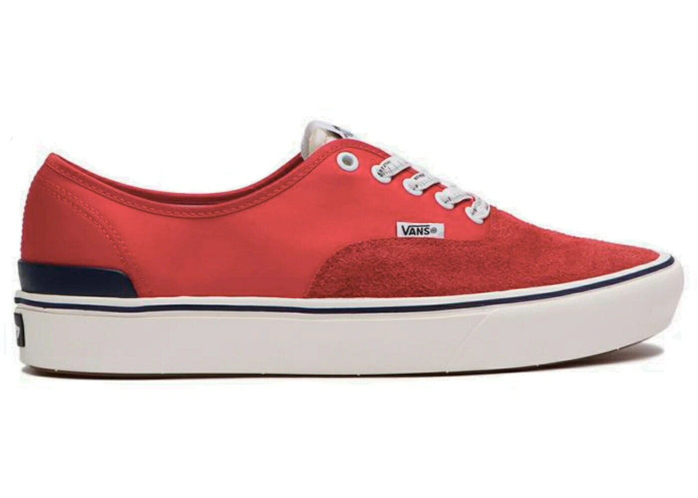 ヴァンズ バンズ オーセンティック 赤 レッド 白色 ホワイト 黒色 ブラック スニーカー メンズ VANS COMFYCUSH AUTHENTIC HC TRIPSTER RED / RED WHITE BLACK