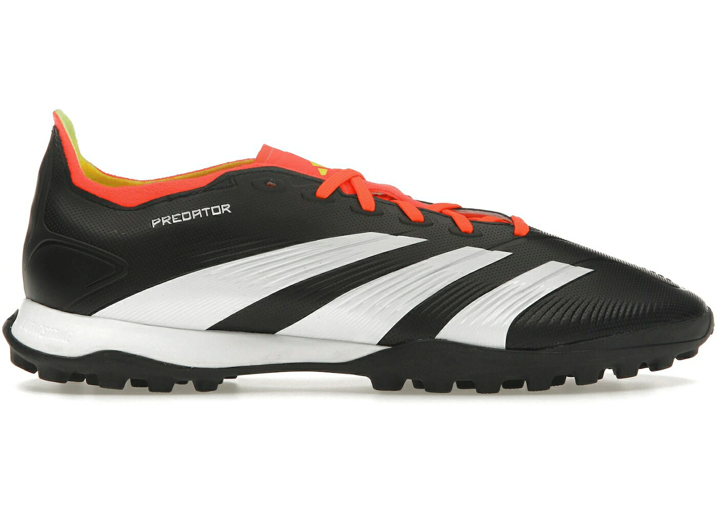 アディダス プレデター ターフ コア 黒色 ブラック 白色 ホワイト 赤 レッド スニーカー メンズ ADIDAS PREDATOR 24 LEAGUE LOW TURF CORE BLACK CLOUD WHITE SOLAR RED / CORE BLACK CLOUD WHITE SOLAR RED