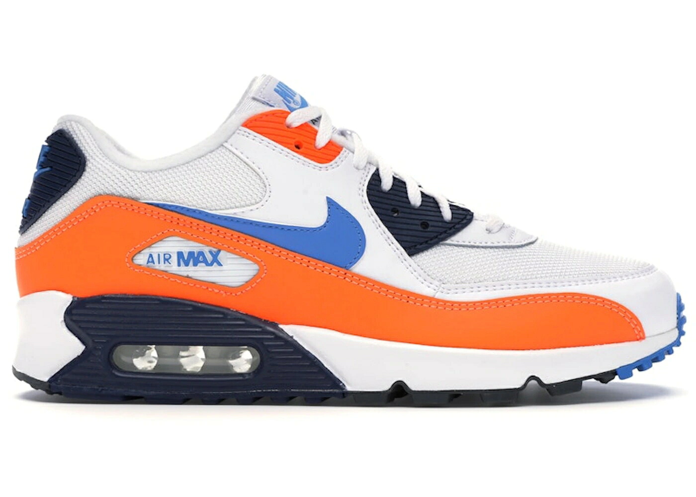 ナイキ マックス 白いこと 白いこと 青み 青色 橙 オレンジ色 大気圏マックス スニーカー メンズ NIKE AIR MAX 90 WHITE PHOTO BLUE TOTAL ORANGE / WHITE PHOTO BLUE TOTAL ORANGE