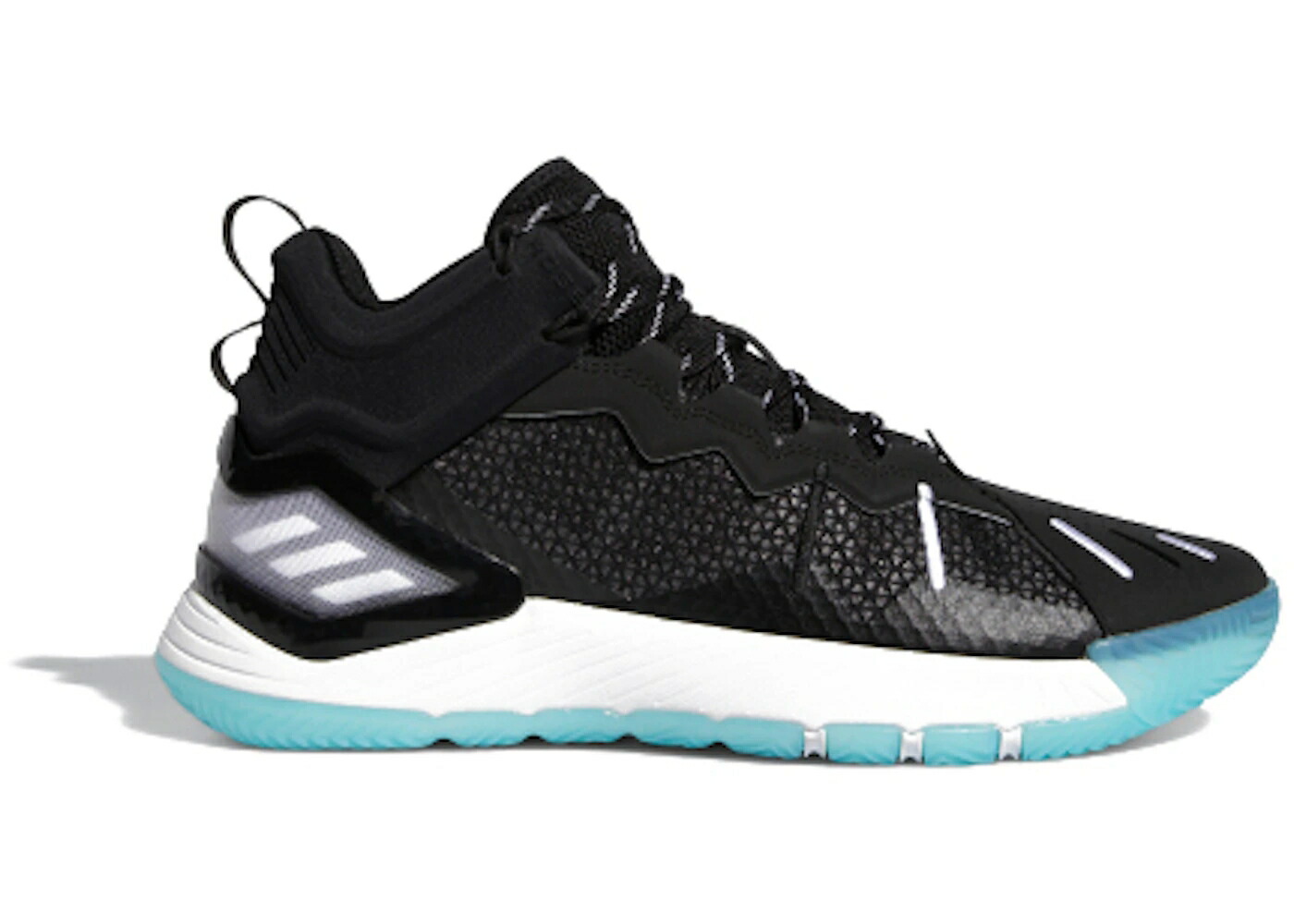 アディダス ローズ コア 黒色 ブラック 白色 ホワイト アクア スニーカー メンズ ADIDAS D ROSE SON OF CHI GODSPEED CORE BLACK / CORE BLACK FOOTWEAR WHITE AQUA