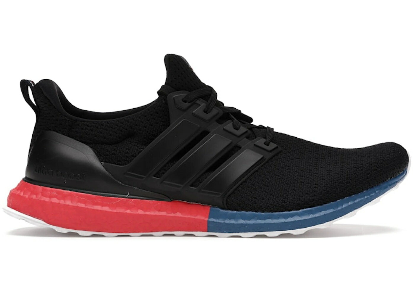 アディダス ウルトラ ブースト 黒色 ブラック コア 赤 レッド ウルトラブースト スニーカー メンズ ADIDAS ULTRA BOOST DNA SPLIT MIDSOLE BLACK / CORE BLACK CORE BLACK LUSH RED