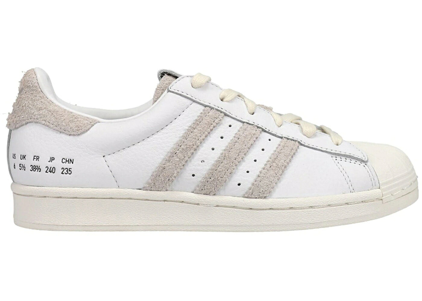 アディダス スーパースター 白色 ホワイト スニーカー メンズ ADIDAS SUPERSTAR WHITE TAN / CLOUD WHITE CRYSTAL WHITE OFF