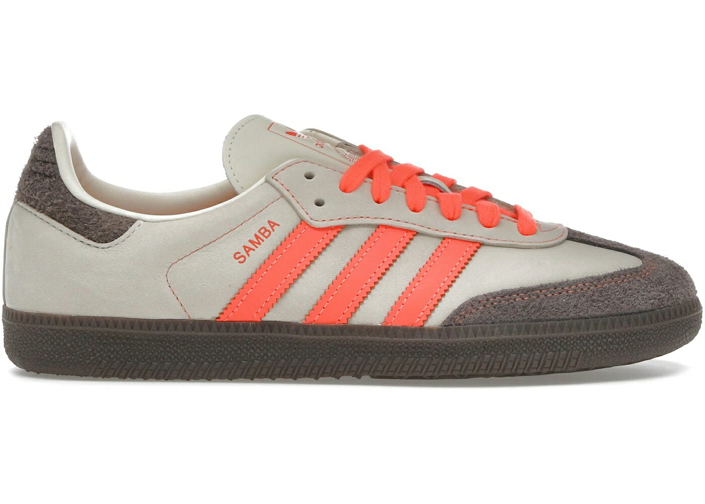アディダス サンバ 橙 オレンジ クリーム 白色 ホワイト WOMEN スニーカー レディース ADIDAS SAMBA OG SOLAR ORANGE CREAM (WOMEN) / SOLAR ORANGE CREAM WHITE SOLAR