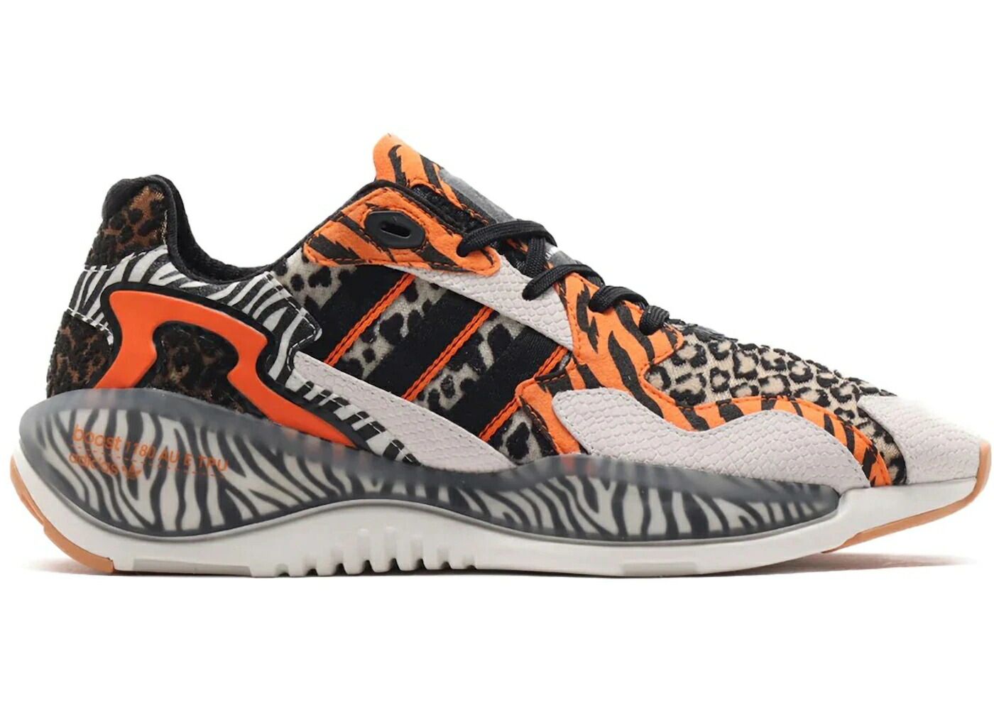 アディダス コア 黒色 ブラック 白色 ホワイト 橙 オレンジ スニーカー メンズ ADIDAS ADIAS ZX ALKYNE ATMOS / CORE BLACK CRYSTAL WHITE ORANGE