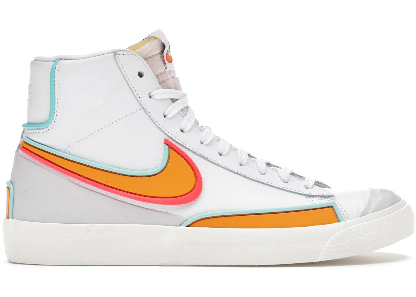 ナイキ ブレイザー ミッド 白いこと 白いこと 緑 緑であること スニーカー メンズ NIKE BLAZER MID INFINITE WHITE KUMQUAT / WHITE KUMQUAT AURORA GREEN