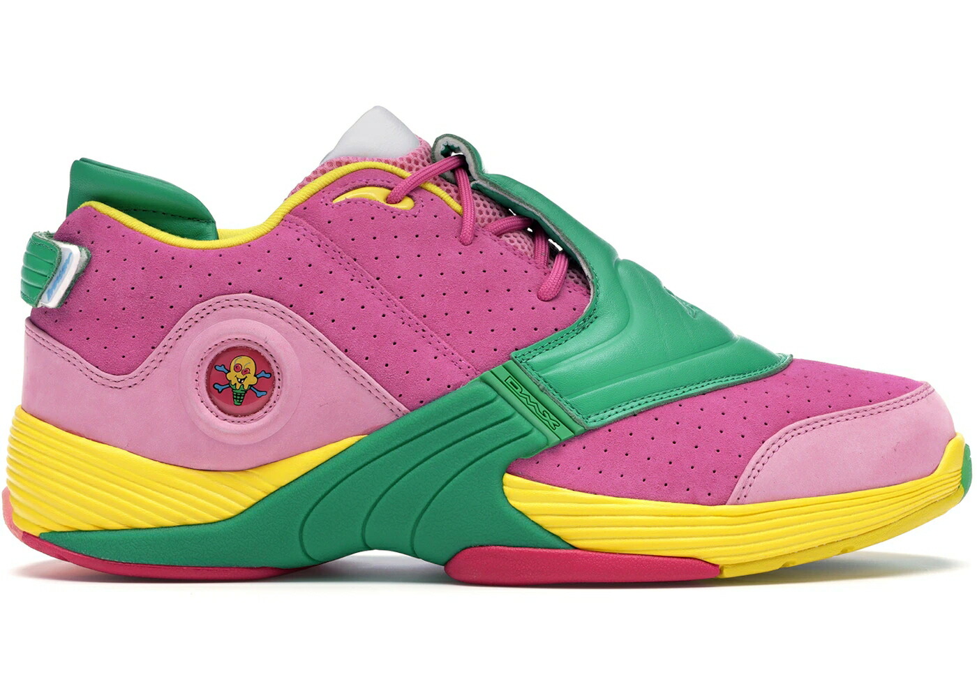 リーボック サクラ色 緑 緑であること 黄味がかった 黄み スニーカー メンズ REEBOK ANSWER 5 BBC ICECREAM COMPLEXCON (2019) / PINK GREEN YELLOW メンズ靴-靴