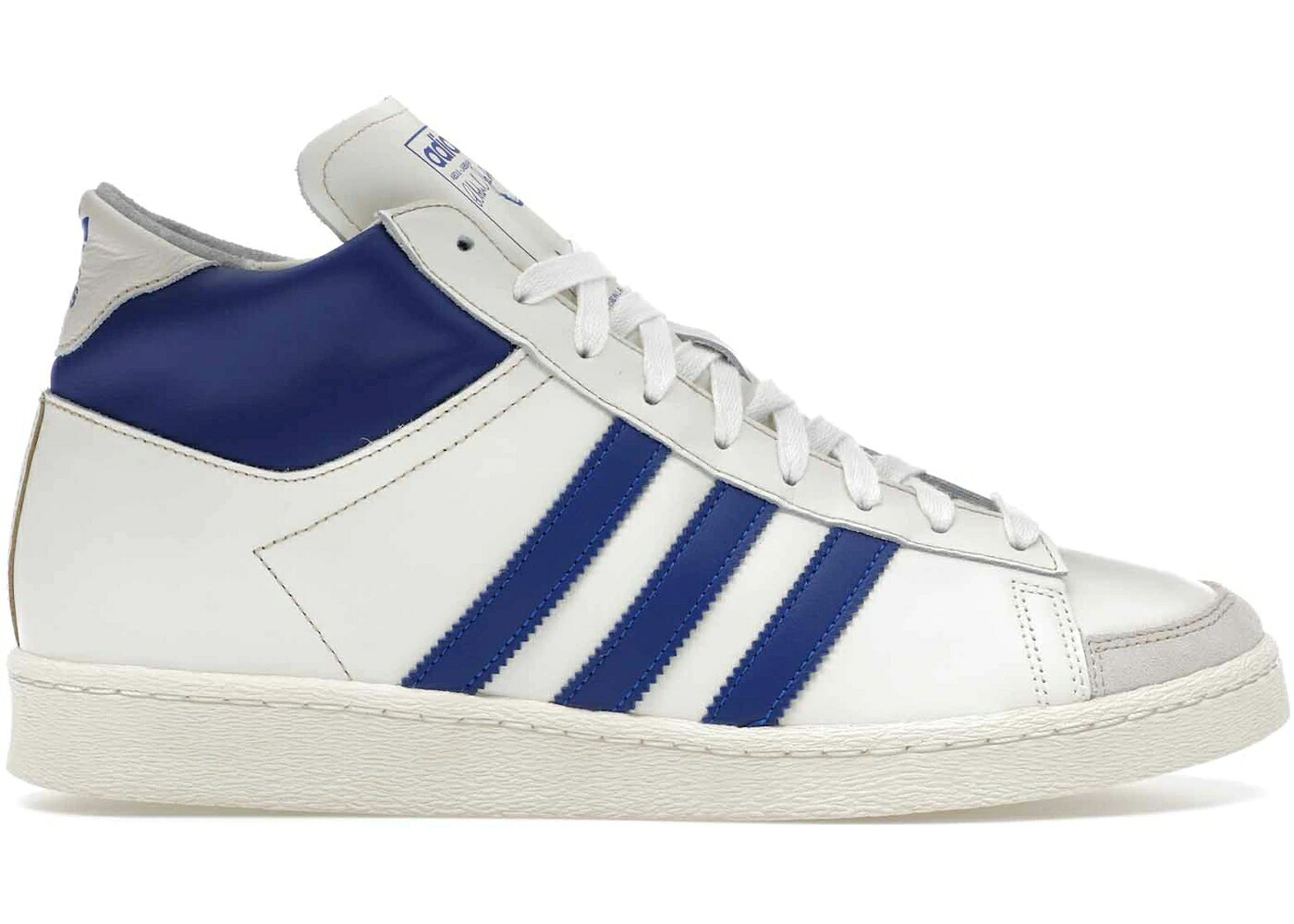 アディダス 白色 ホワイト クリーム スニーカー メンズ ADIDAS JABBAR HI OFF WHITE COLLEGIATE ROYAL / OFF WHITE COLLEGIATE ROYAL CREAM