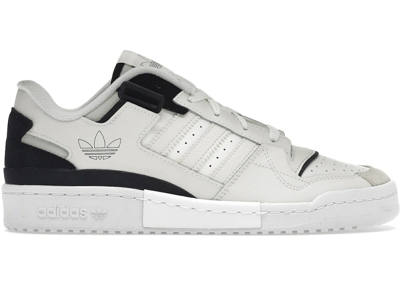 アディダス フォーラム クリーム 白色 ホワイト 黒色 ブラック コア スニーカー メンズ ADIDAS FORUM EXHIBIT LOW CREAM WHITE BLACK / OFF WHITE CORE BLACK CREAM WHITE