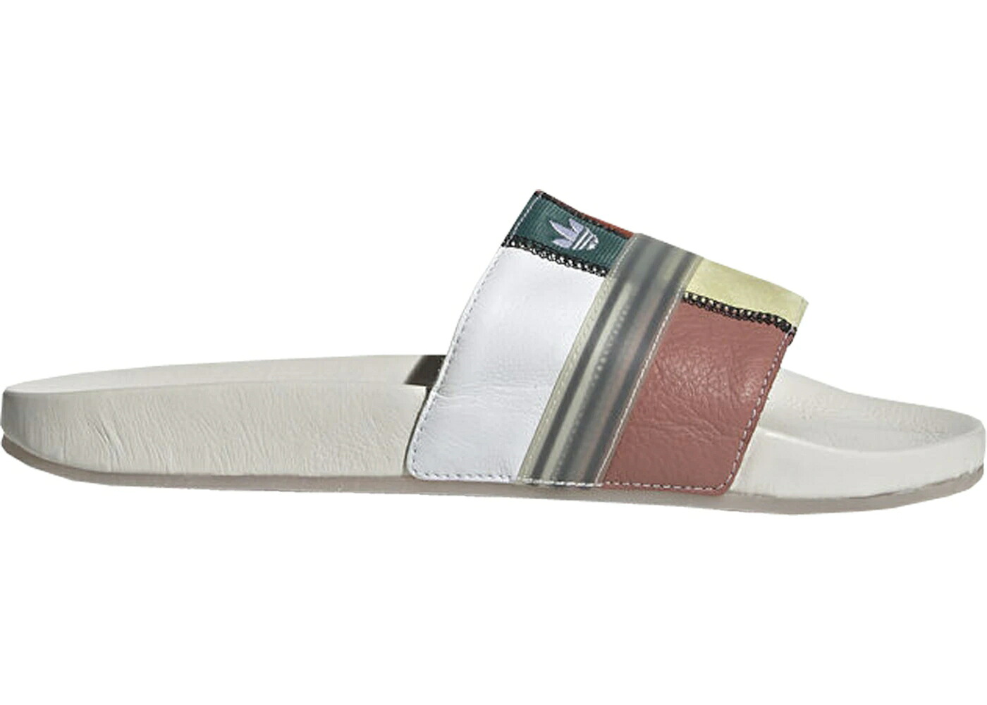 アディダス アディレッタ ブリストル 白色 ホワイト スニーカー メンズ ADIDAS ADILETTE BRISTOL STUDIOS / RUNNING WHITE CLOUD WHITE
