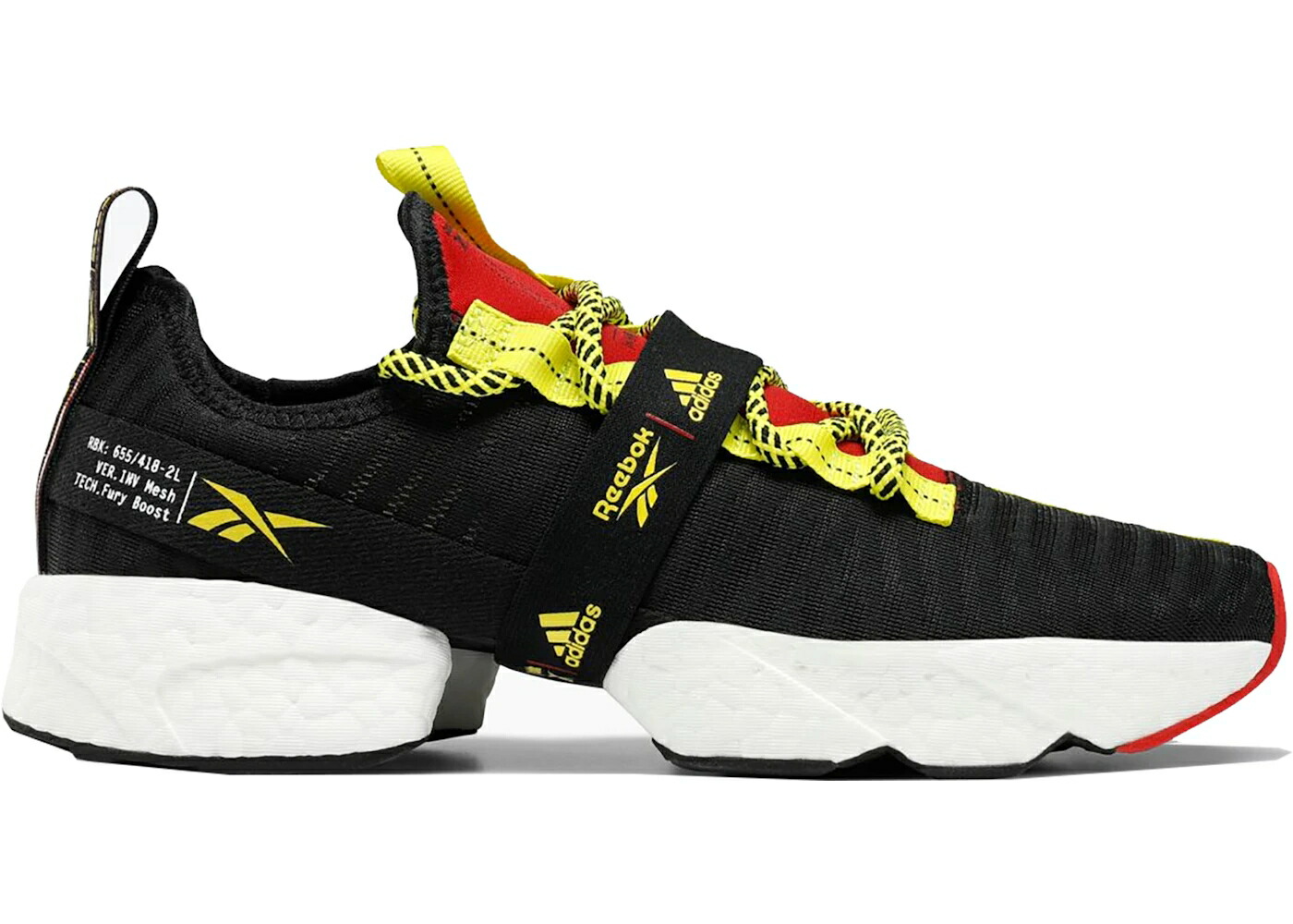 リーボック ブースト 黒色 ブラック 緑 グリーン 赤 レッド スニーカー メンズ REEBOK SOLE FURY BOOST BLACK HYPER GREEN RED / BLACK HYPER GREEN REEBOK RED