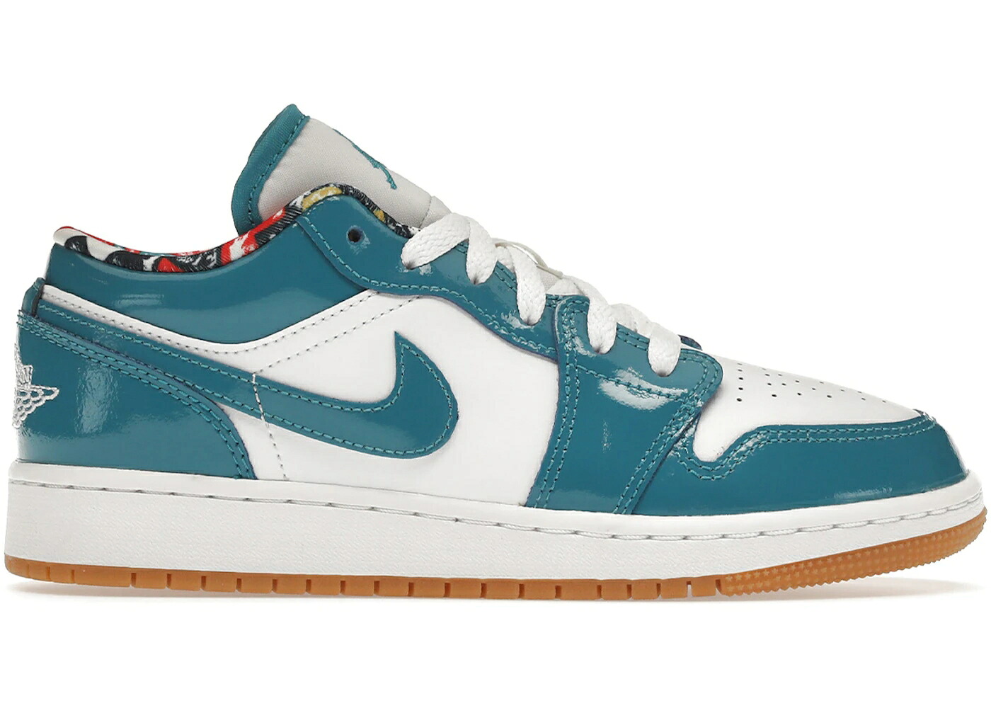 ナイキ ジョーダン 白いこと 白いこと 御坊っちゃん キッズ JORDAN 1 LOW BARCELONA (GS) / CYBER TEAL WHITE GUM もの言う花 マタニティ スニーカー キッズファッション-キッズ・ベビー・マタニティ-靴