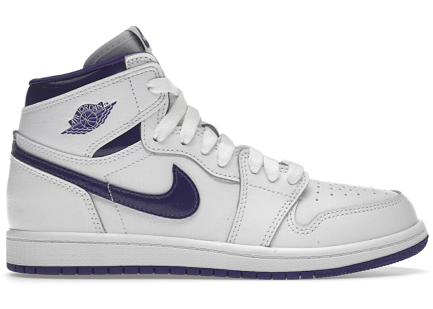 ナイキ ジョーダン ご機嫌 厚地の外套 紫 パープル 白いこと 白いこと 御坊っちゃん キッズ JORDAN 1 RETRO HIGH COURT PURPLE (2021) (なおなお書き) / WHITE COURT PURPLE もの言う花 マタニティ スニーカー キッズ・ベビー・マタニティ-キッズファッション