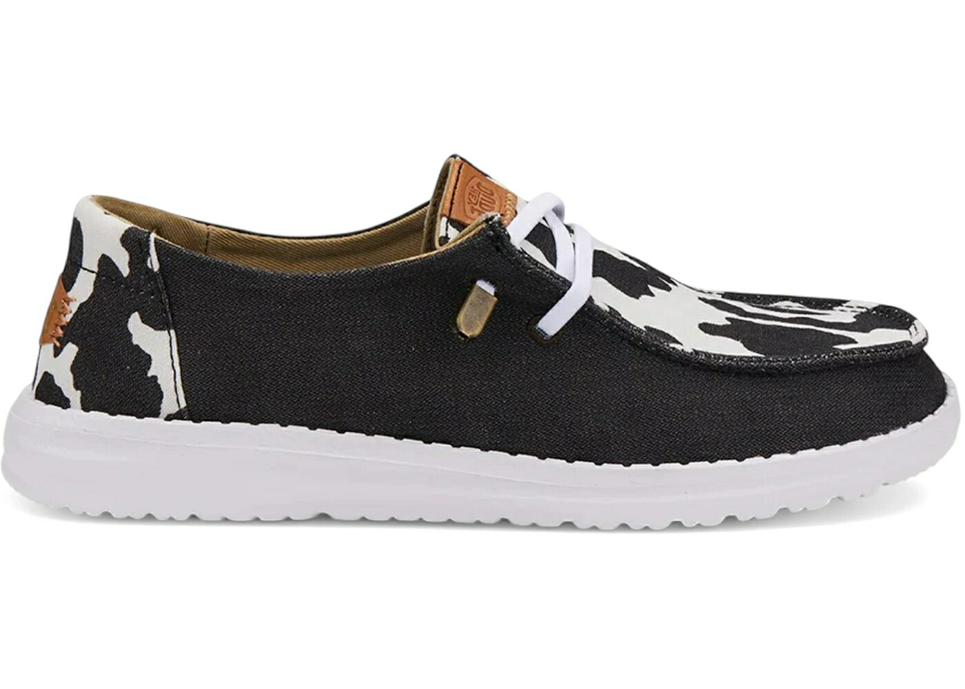 ヘイデュード 黒色 ブラック WOMEN'S スニーカー レディース HEY DUDE HEY DUDE WENDY ANIMAL BLACK COW (WOMEN'S) / BLACK COW
