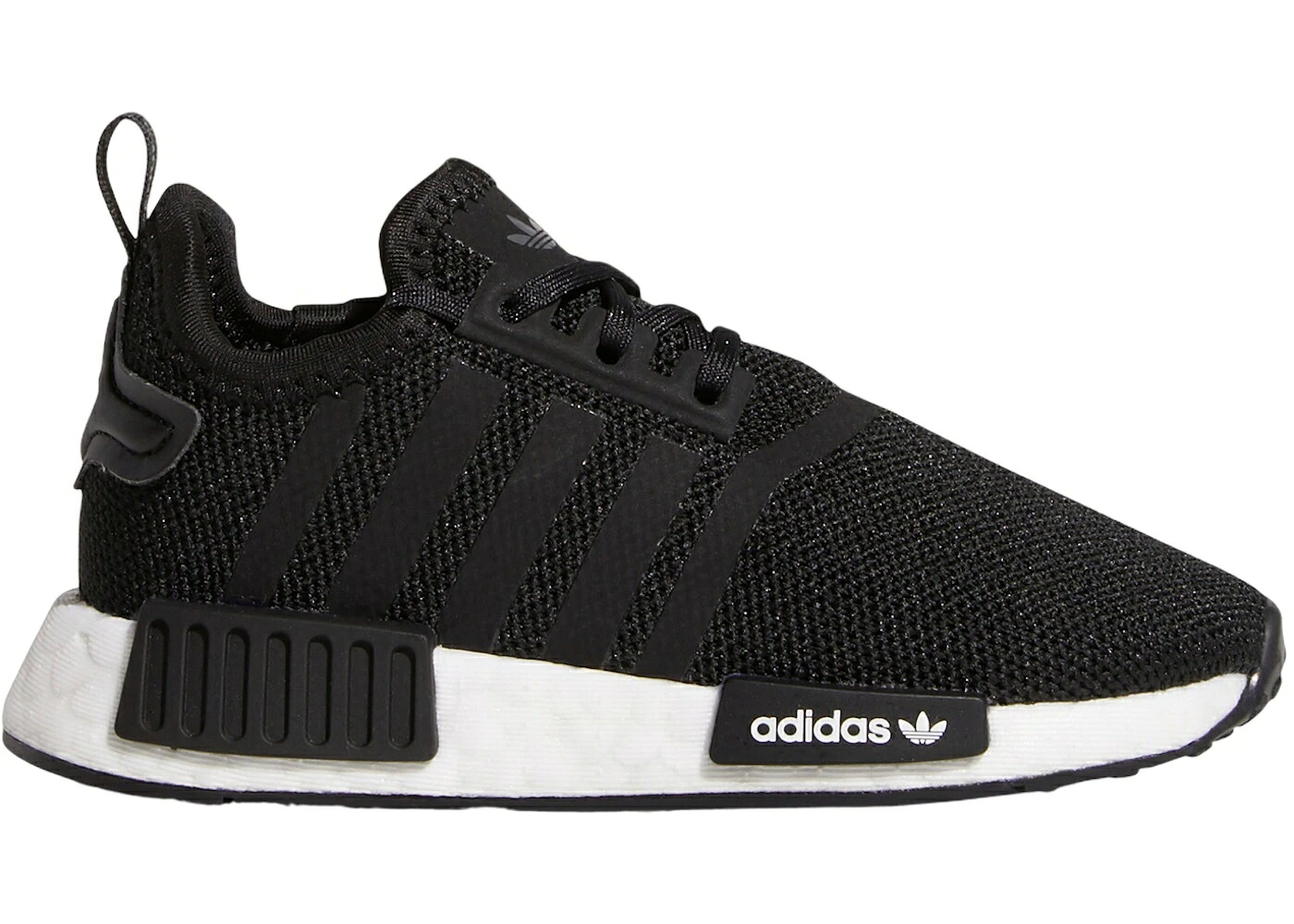 アディダス コア 黒色 ブラック 白色 ホワイト ジュニア キッズ ADIDAS NMD R1 REFINED CORE BLACK CLOUD WHITE (TD) / CORE BLACK CORE BLACK CLOUD｜スニケス