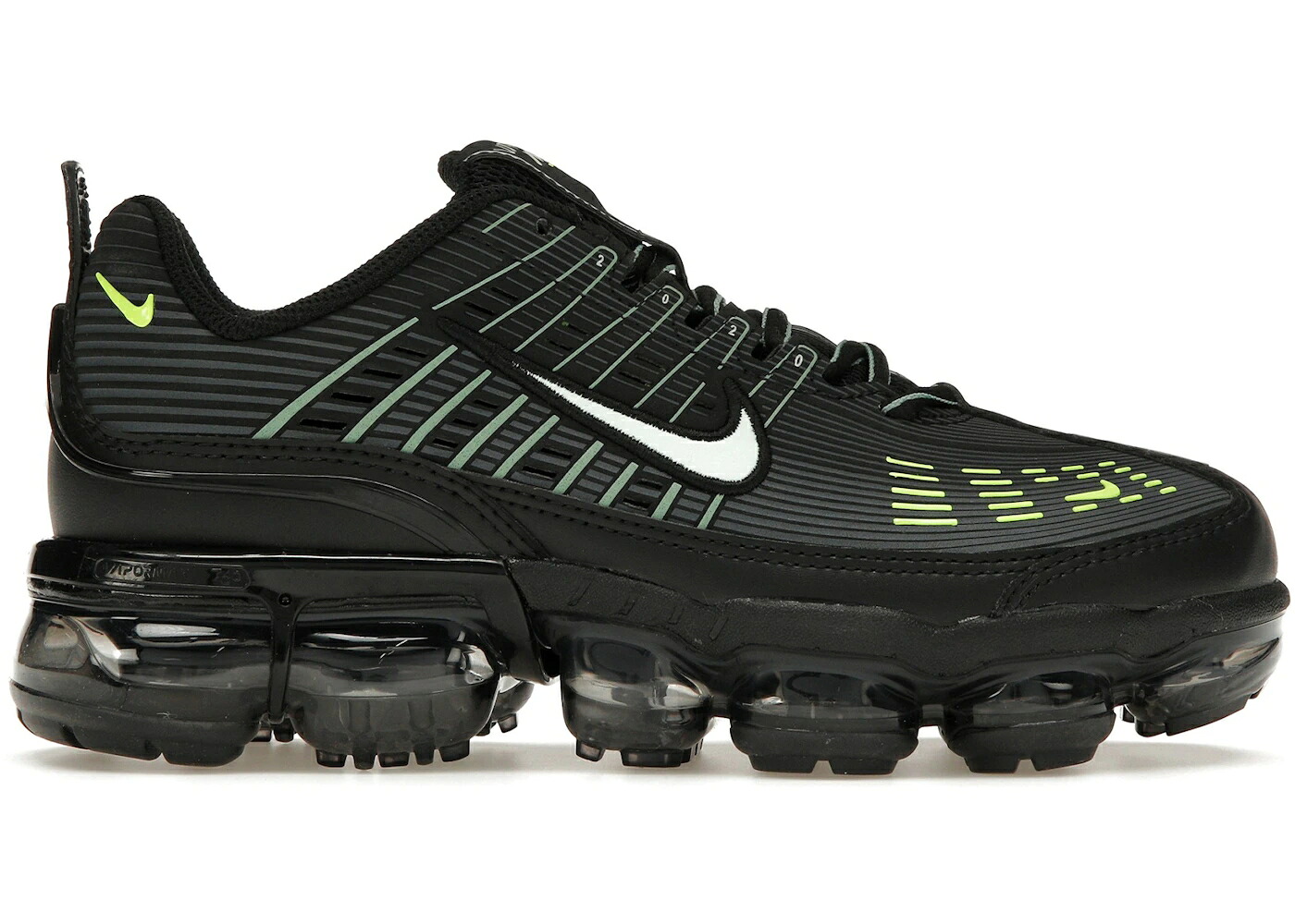 ナイキ 黒いこと 黒いこと 薄墨色 薄墨色 エアヴェイパーマックス スニーカー メンズ NIKE AIR VAPORMAX 360 BLACK VOLT / BLACK VOLT GREY