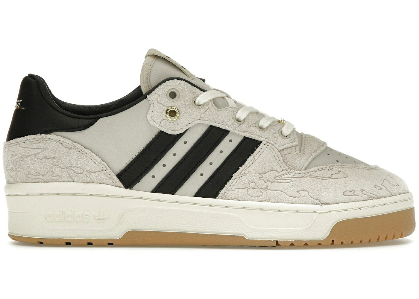 アディダス パール コア 黒色 ブラック 白色 ホワイト スニーカー メンズ ADIDAS RIVALRY LOW NADESHOT / CHALK PEARL CORE BLACK OFF WHITE