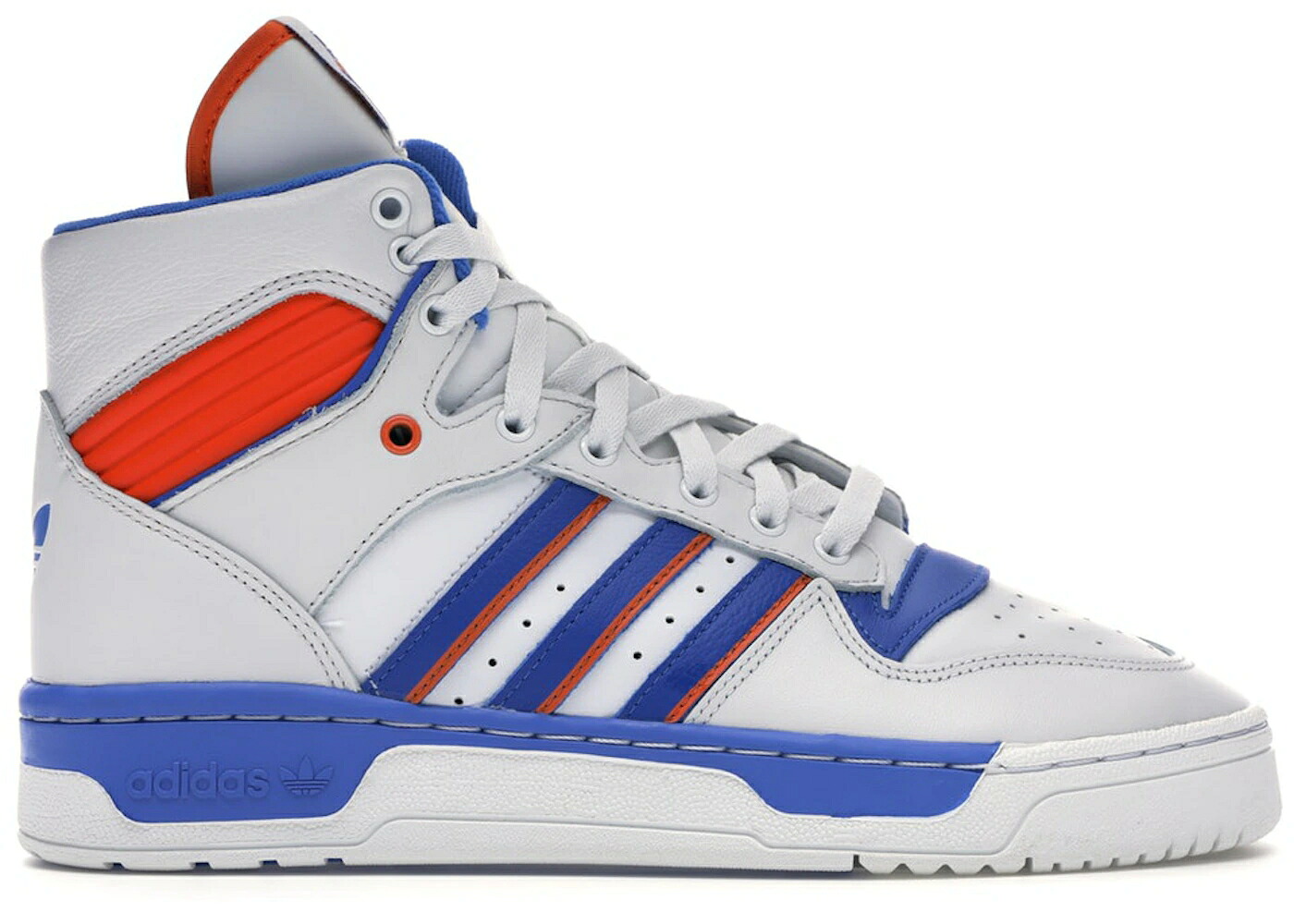 アディダス ニックス 白いこと 白いこと 橙 オレンジ色 スニーカー メンズ ADIDAS RIVALRY HI KNICKS (2019) / WHITE ORANGE ROYAL