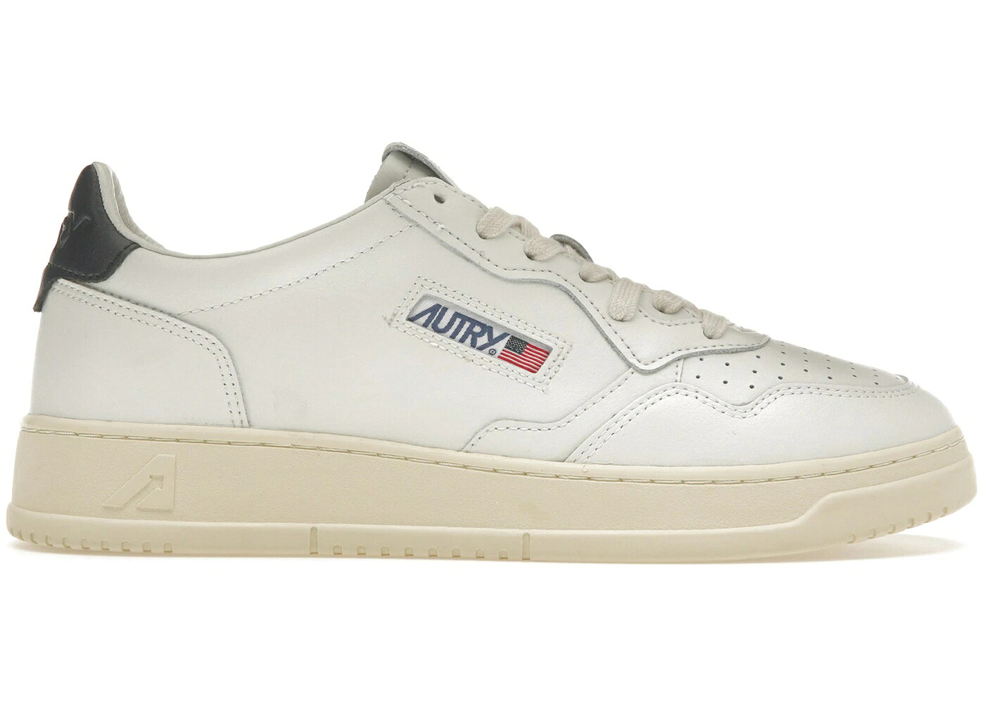 レザー 白色 ホワイト 青色 ブルー クリーム スニーカー メンズ AUTRY MEDALIST LEATHER LOW WHITE DARK BLUE / WHITE DARK BLUE CREAM 42,640円