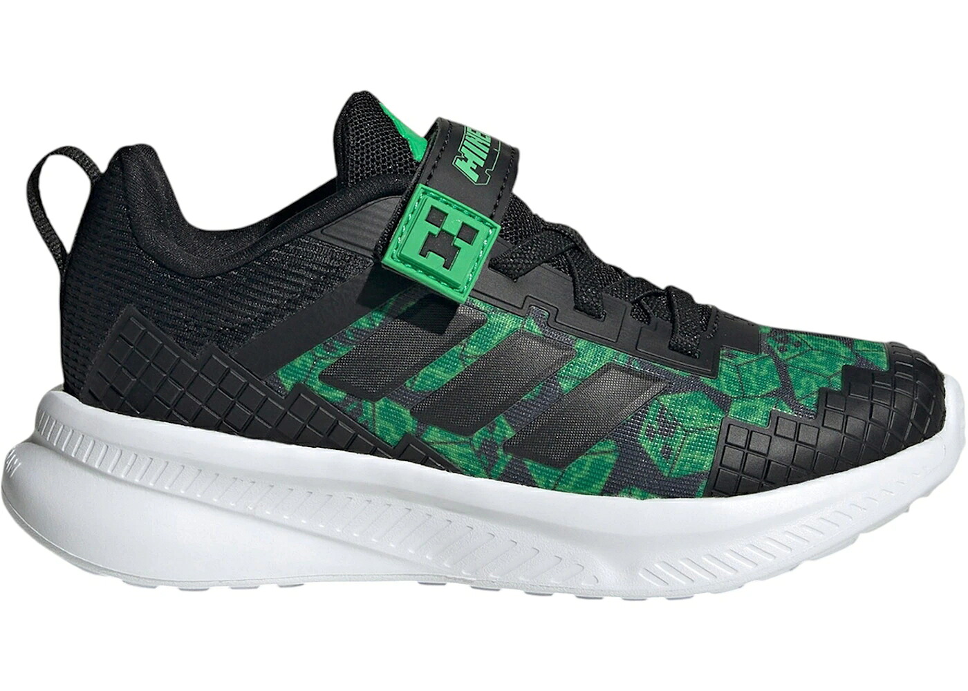 アディダス 黒色 ブラック コア 4.0 ジュニア キッズ ADIDAS FORTARUN MINECRAFT BLACK (PS) / CORE BLACK CORE BLACK CLOUD ベビー マタニティ スニーカー