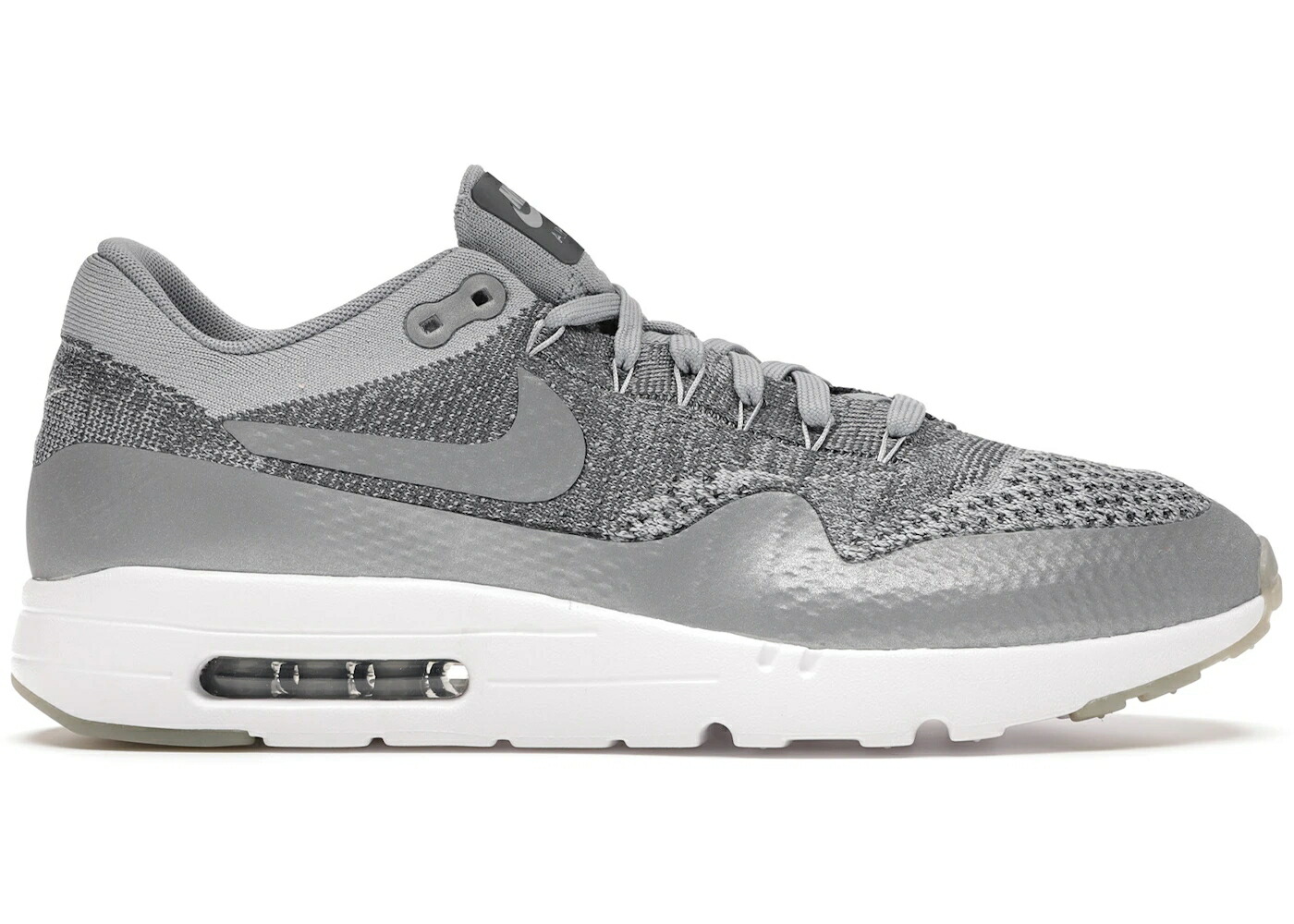 ナイキ マックス ウルトラ 灰色 グレー 白色 ホワイト エアマックス スニーカー メンズ NIKE AIR MAX 1 ULTRA WOLF GREY / WOLF GREY DARK GREY WHITE WOLF