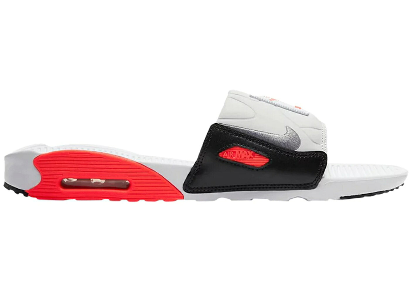 ナイキ マックス サンダル 白色 ホワイト ピュア プラチナム エアマックス スニーカー メンズ NIKE AIR MAX 90 SLIDE INFRARED / WHITE INFRARED 23 PURE PLATINUM 219,100円