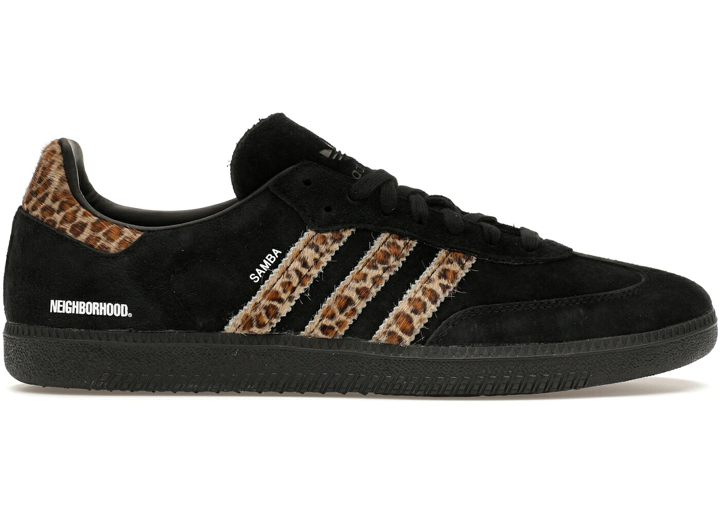 アディダス サンバ コア 黒色 ブラック ヒョウ柄 レオパード END. スニーカー メンズ ADIDAS SAMBA NEIGHBORHOOD / CORE BLACK LEOPARD CORE BLACK|スニケス