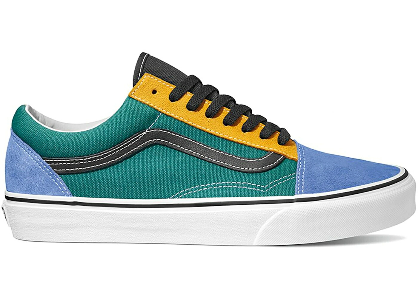 ヴァンズ バンズ 擦り付け木 黄味がかった 黄色 年寄りの学校 スニーカー メンズ VANS OLD SKOOL MIX AND MATCH / CADMIUM YELLOW TIDEPOOL