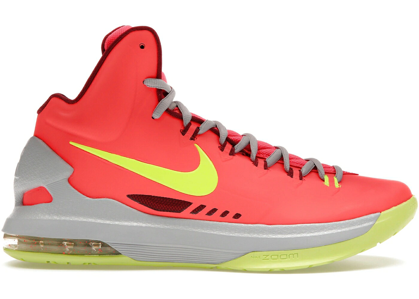 ナイキ クリムゾン 白いこと 白いこと 薄墨色 薄墨色 スニーカー メンズ NIKE KD 5 DMV / BRIGHT CRIMSON WHITE WOLF GREY