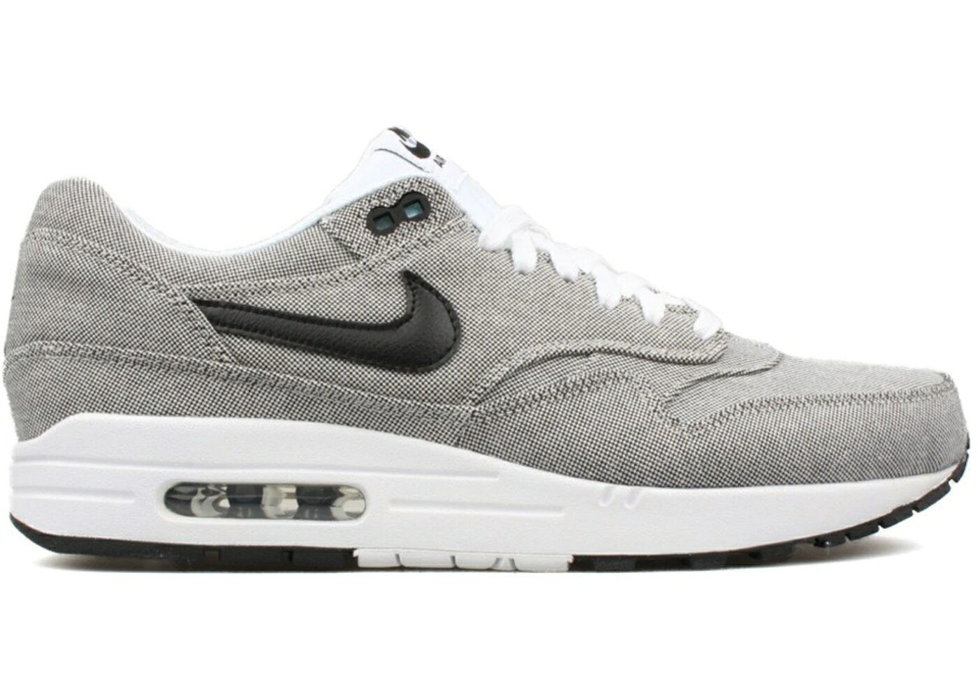 ナイキ マックス 白色 ホワイト 黒色 ブラック エアマックス スニーカー メンズ NIKE AIR MAX 1 CANVAS WHITE BLACK PICNIC PACK / WHITE BLACK