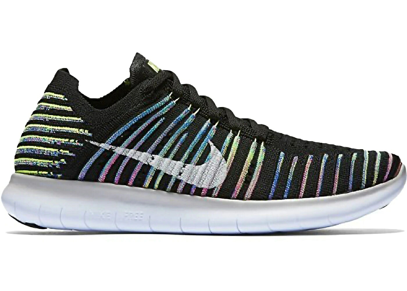 ナイキ 無償性 飛球編み物 黒いこと 黒いこと WOMEN\u0027S スニーカー レディース NIKE FREE RN FLYKNIT BLACK MULTI (WOMEN\u0027S) / BLACK MULTI COLOR